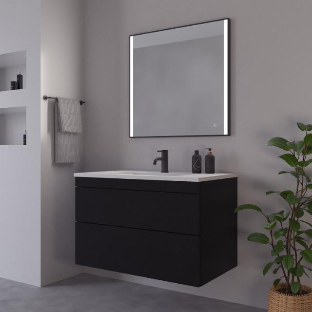 Nyborg spejl 800x750 mm Sort